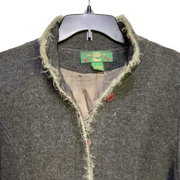 Orvis Wool Coat Knit Vintage Lined Jacket Lambswool - Picture 3 of 12